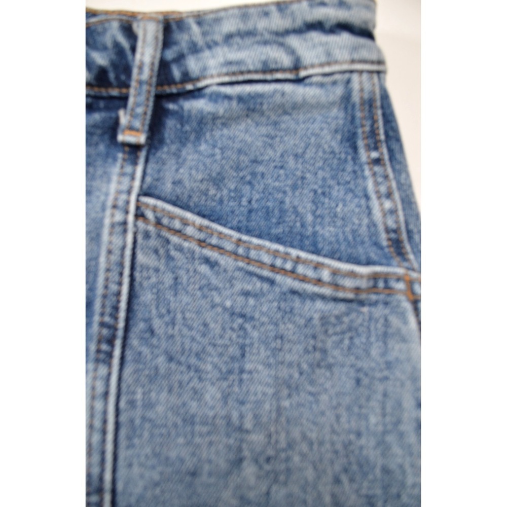 Old Navy Skirt Women's Size 0 Blue Denim A-Line Midi Button Front Waist 28" - Picture 7 of 11
